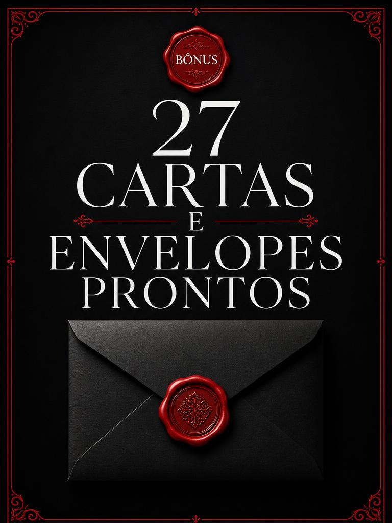 27 cartas e envelopes prontos